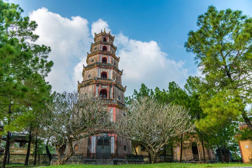 Pagode Thien Mu à Hué, Vietnam